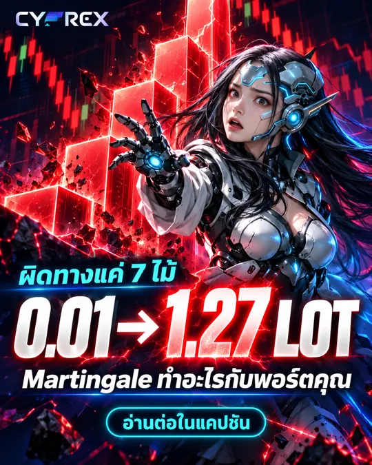 ภาพโพสต์ศัพท์เทรด Martingale